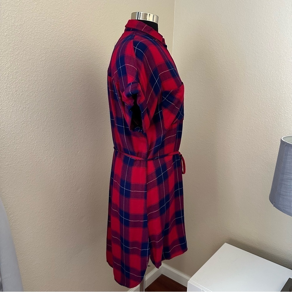 Rails Haley Flannel Plaid In Ruby And Navy Check … - image 4